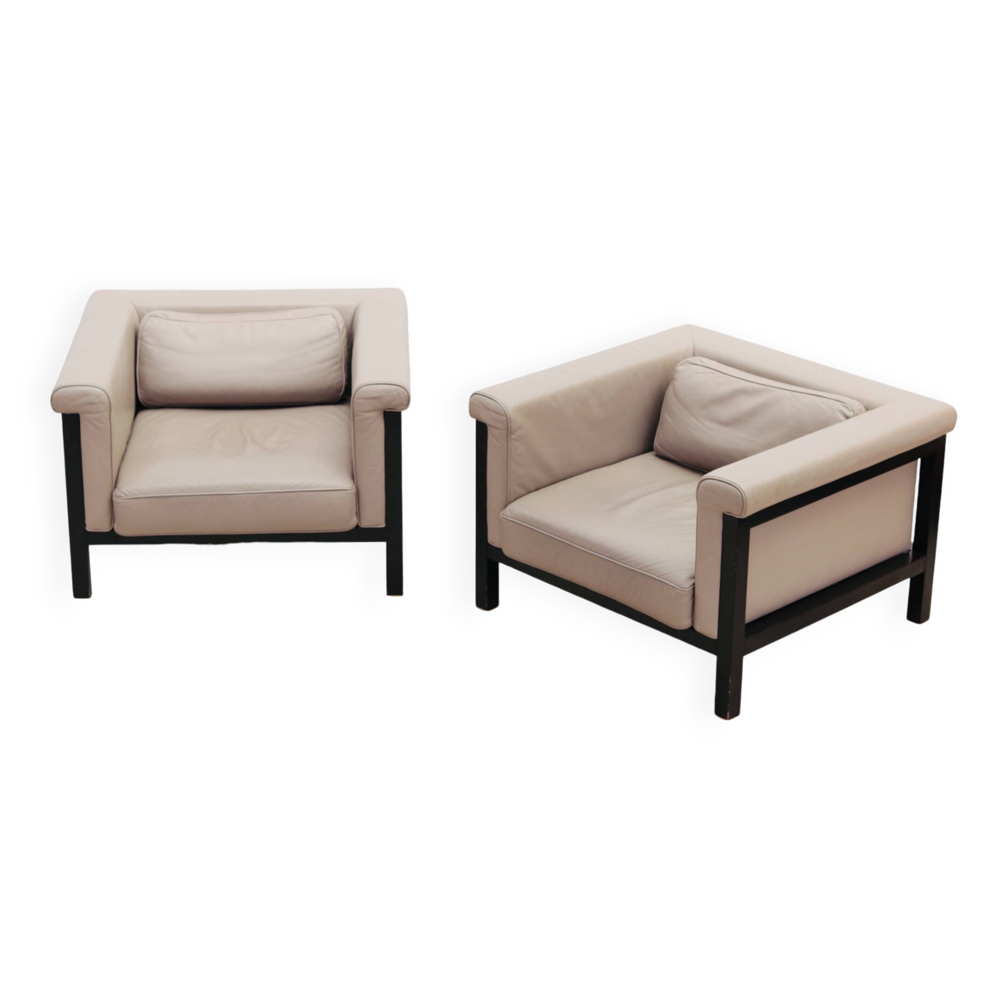 Pair of armchairs by Jules Wabbes, Livorno - Series 800 Luxe published by Bullo