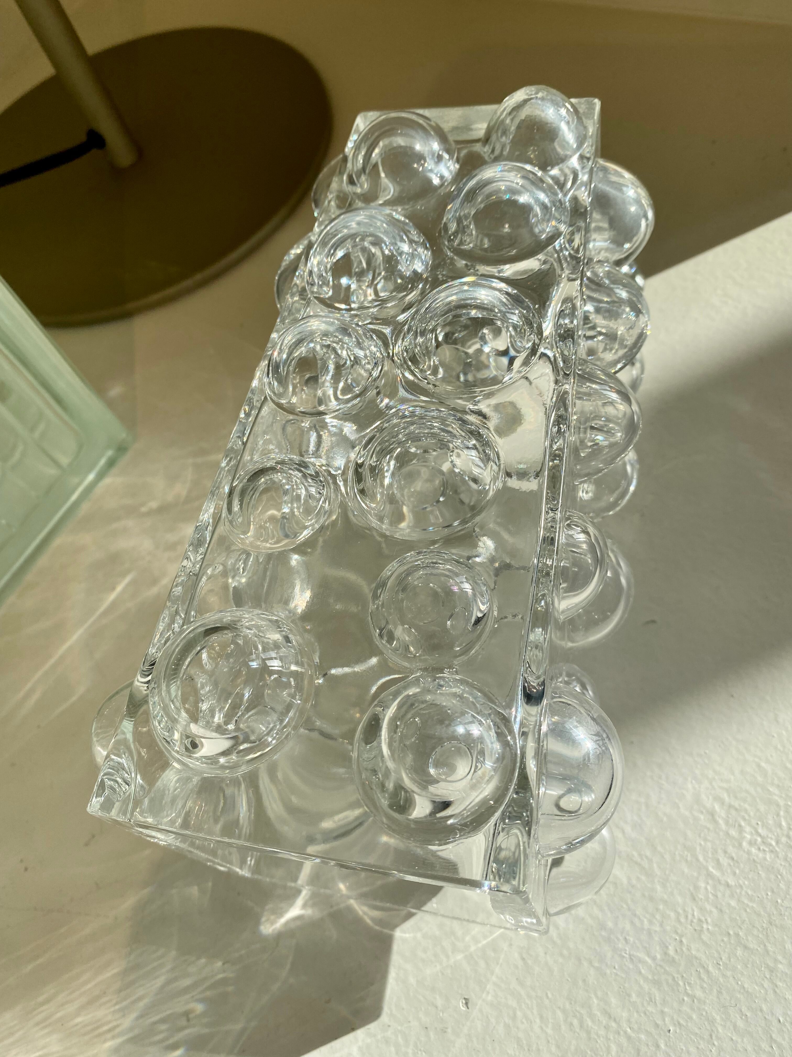 Vase bulles bubble Wilhelm Braun Feldweg pour Hirschberg vintage années 60