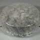 1960s 1970s Ceiling Light Flush Mount Ice Glass from Hillebrand Germany