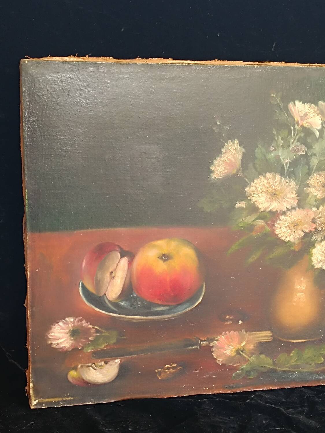 Toile Nature morte signée