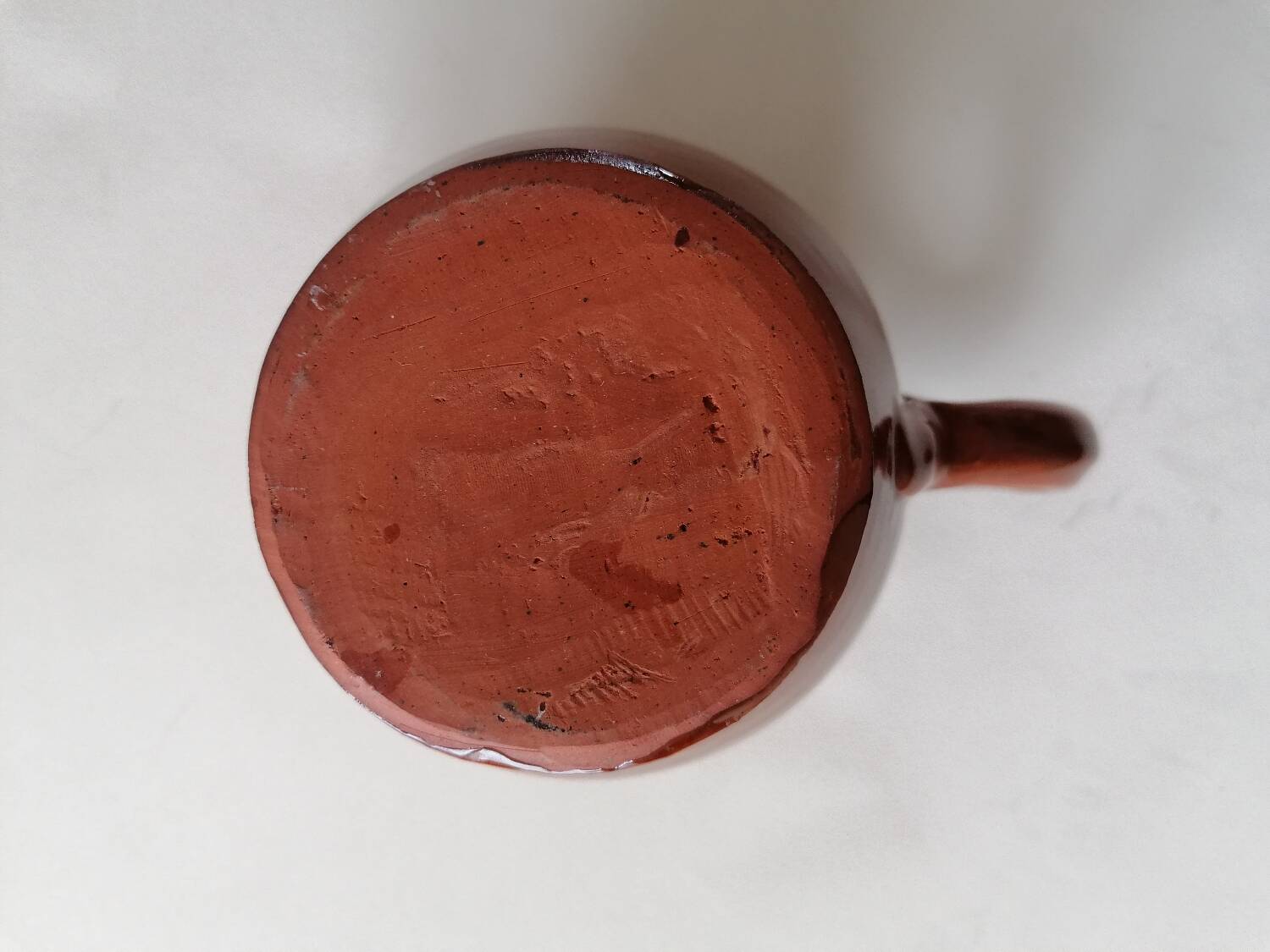 Glazed terracotta Savoy milk jug