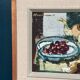 Original Swedish Oil on Panel "Fruits and Teapot" by Hans Larsson – Framed