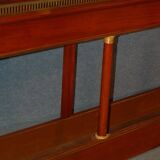 Important empire style planter in mahogany and bronze (202 x 99 cm)