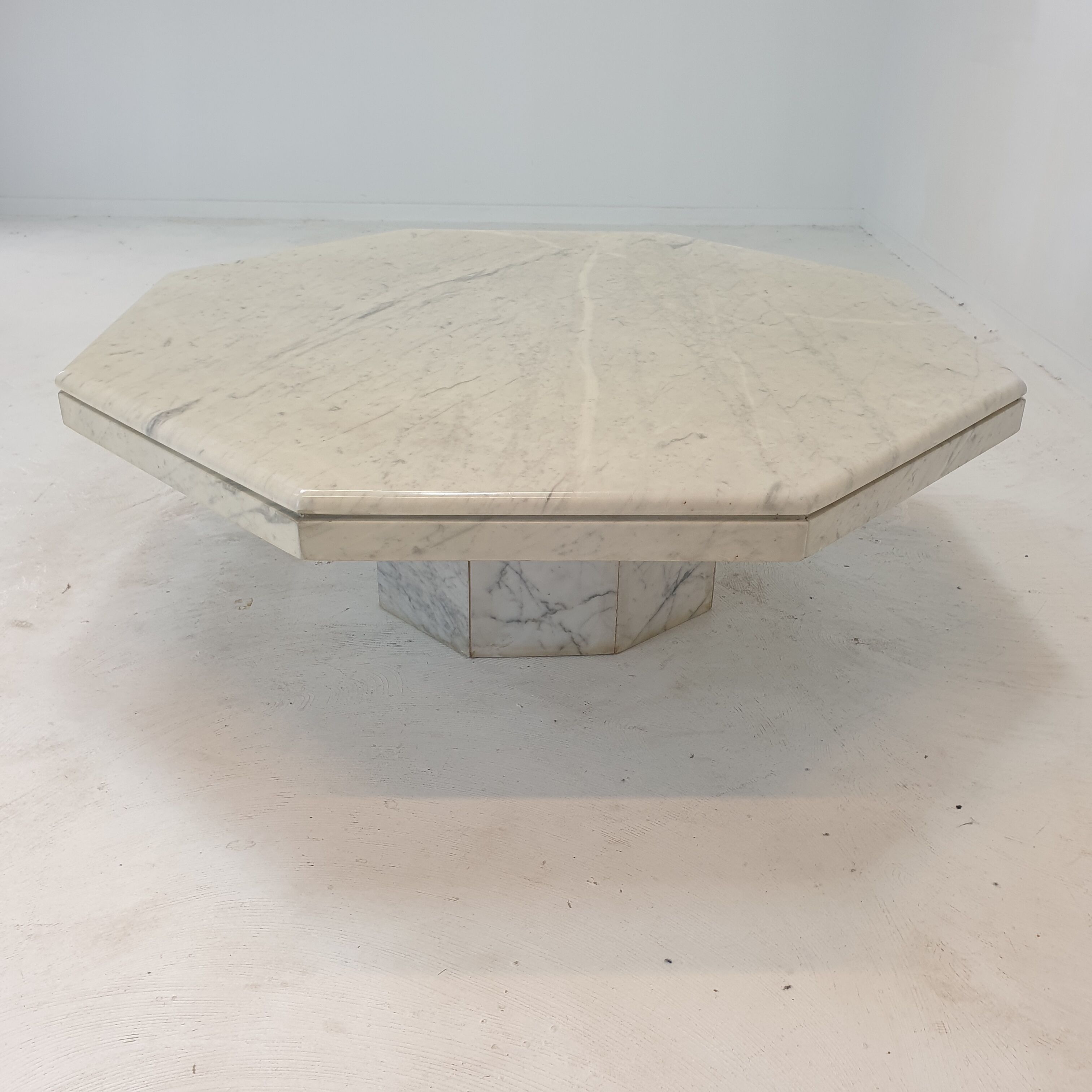 Italian Marble Octagon Coffee Table, 1980's
