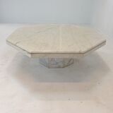 Italian Marble Octagon Coffee Table, 1980's