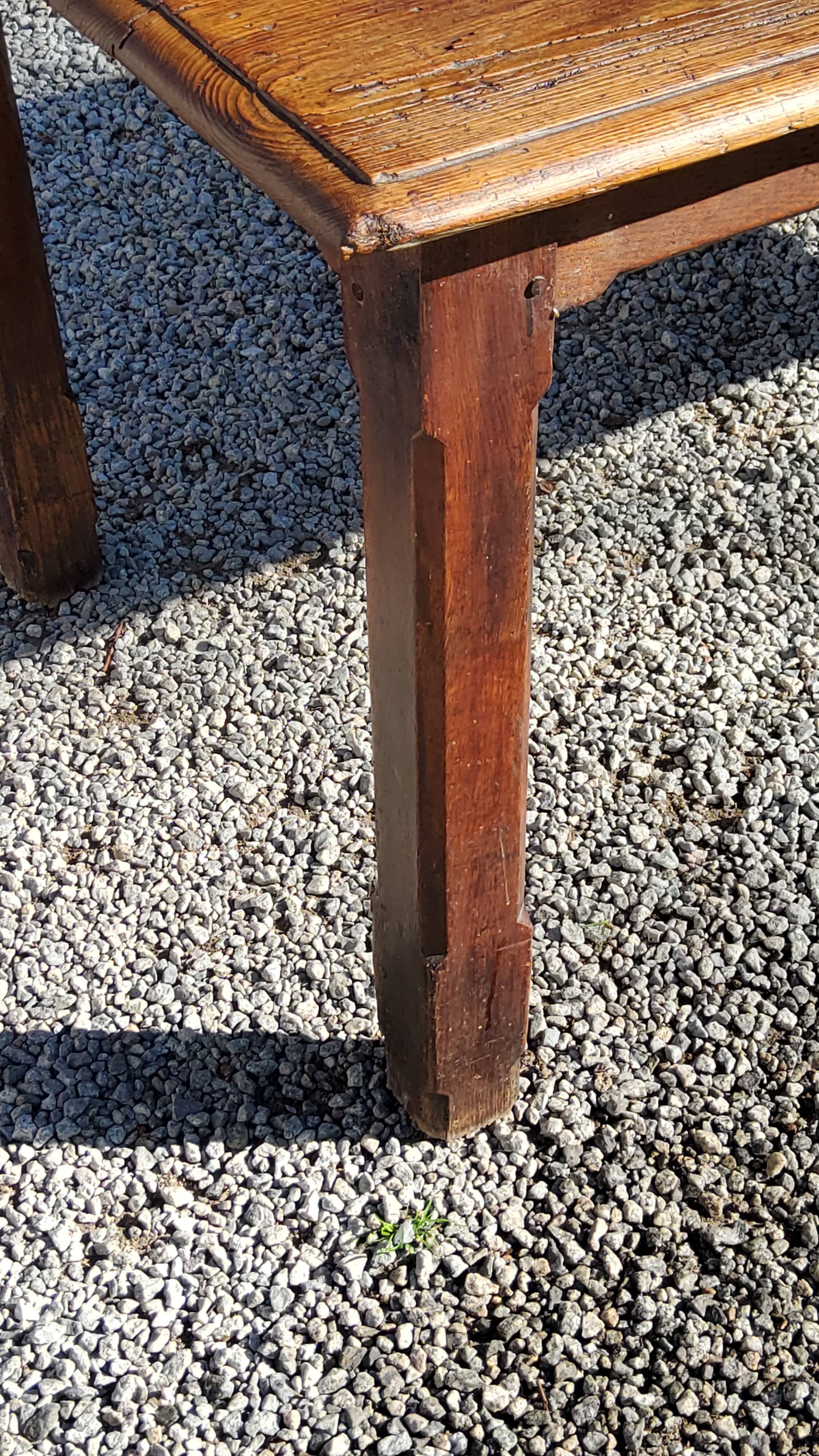 Farmhouse table late 19th early 20th century 200cm