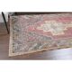 1970s Turkish Oushak Handmade Wool Cotton Pink Area Rug 127x276