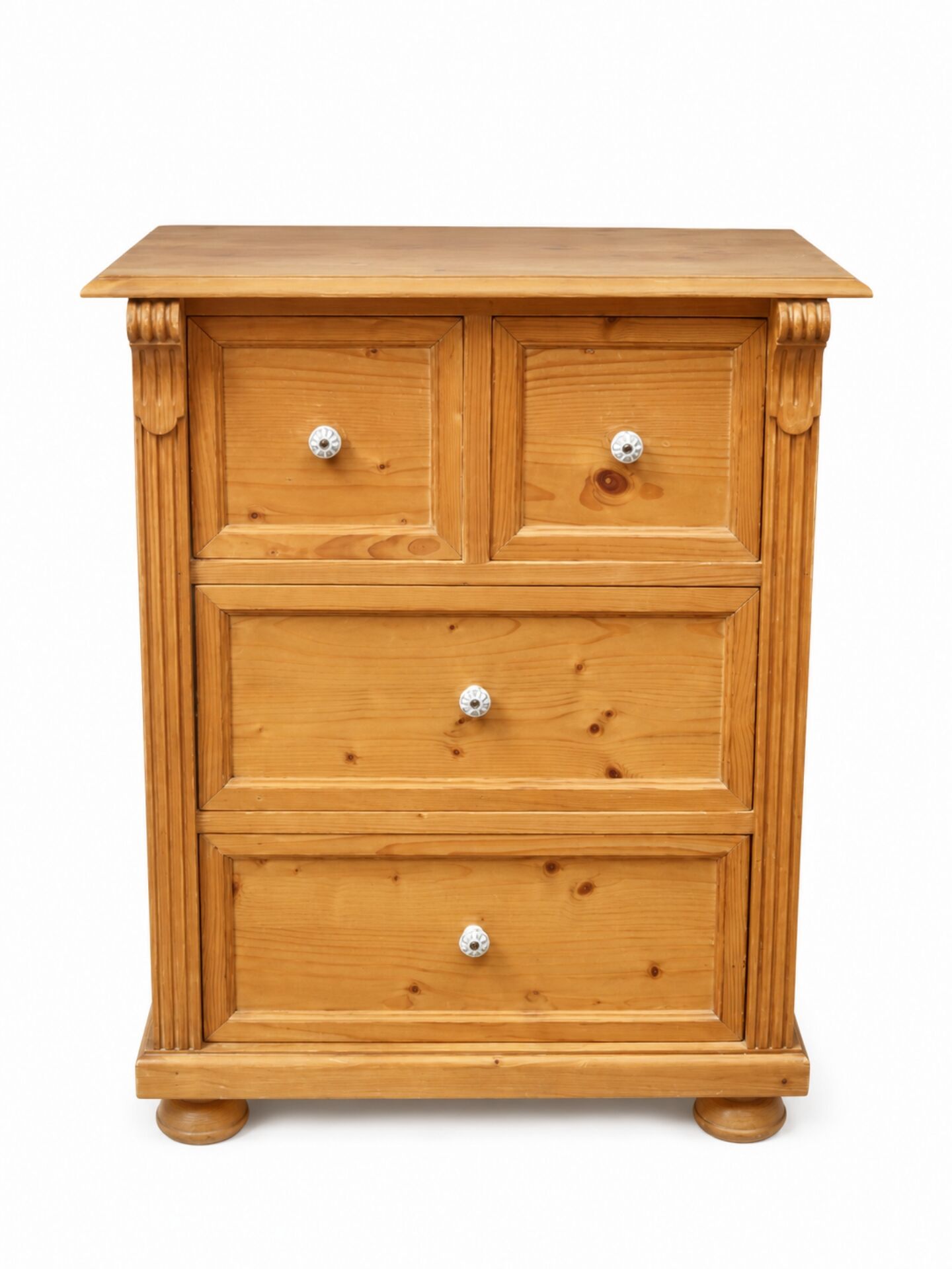 Commode en épicéa massif – 4 tiroirs – Style campagne scandinave