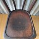 Curved wooden bistro chair