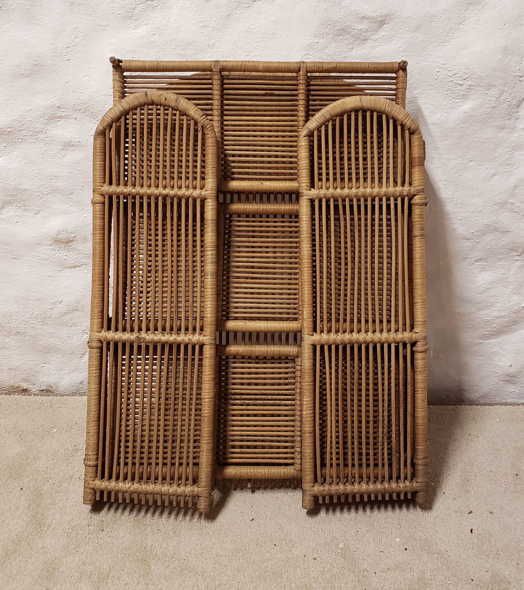 Rattan shelf