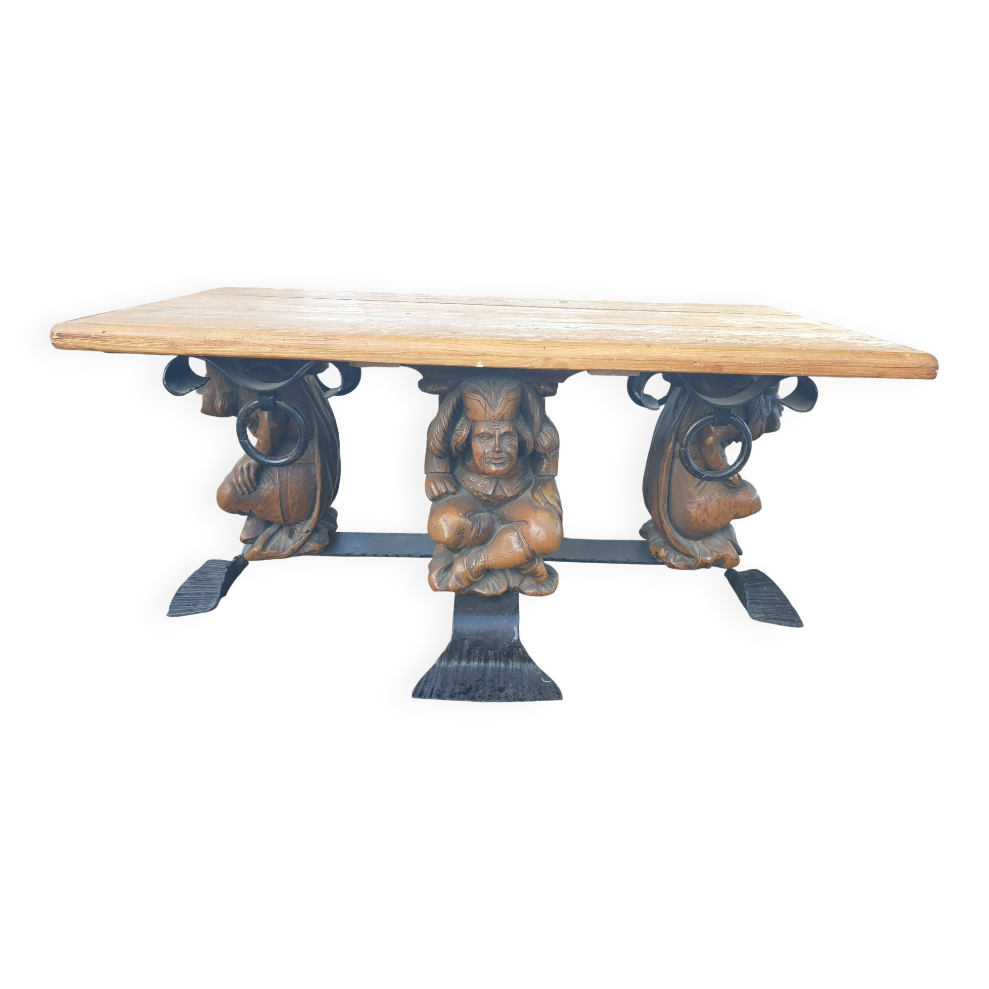 Table basse en fer forgé Jean-maurice rothschild (1902-1999)