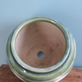 Pot de fleur, jardinière en terre cuite émaillée