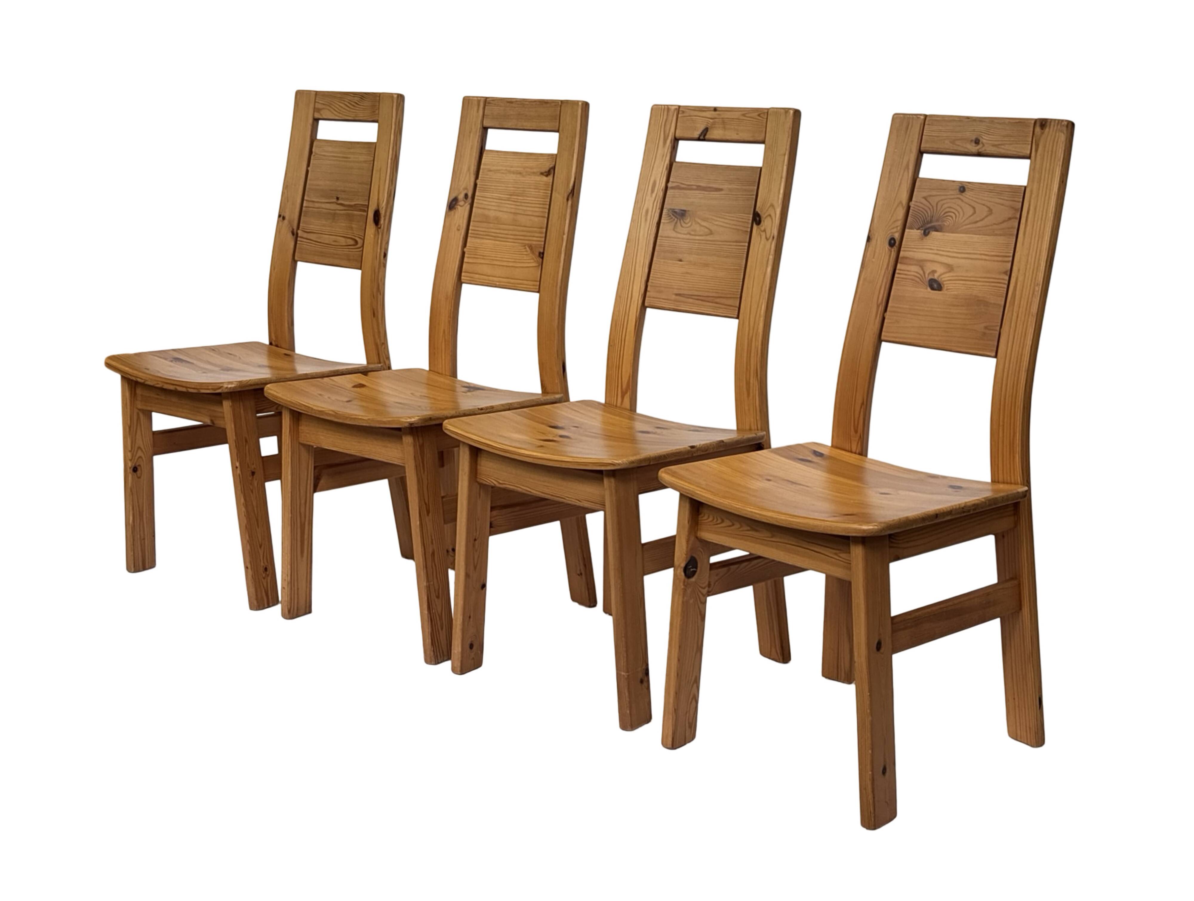 Vintage set of four dining room chairs Finnish Design Laukaan Puu