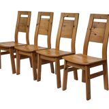 Vintage set of four dining room chairs Finnish Design Laukaan Puu