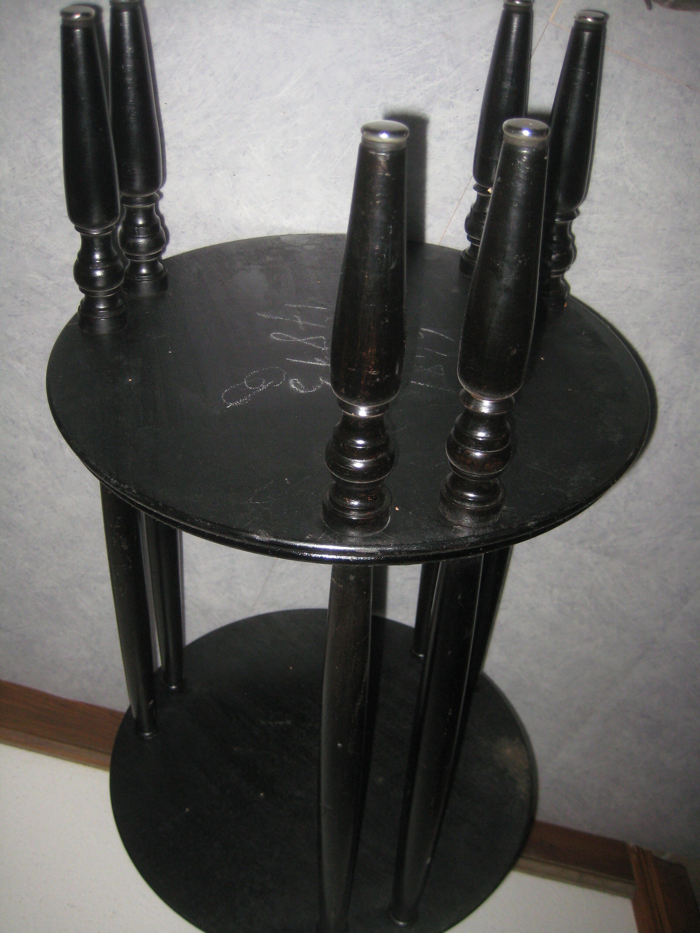 Former sellette 1900 marquetry