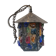 Peter Marsh porch lantern, colored glass, lead and Hammered Sheet metal, 1950s Arts & Crafts