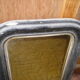 Antique wall mirror in wood and blackened stucco 43x55cm