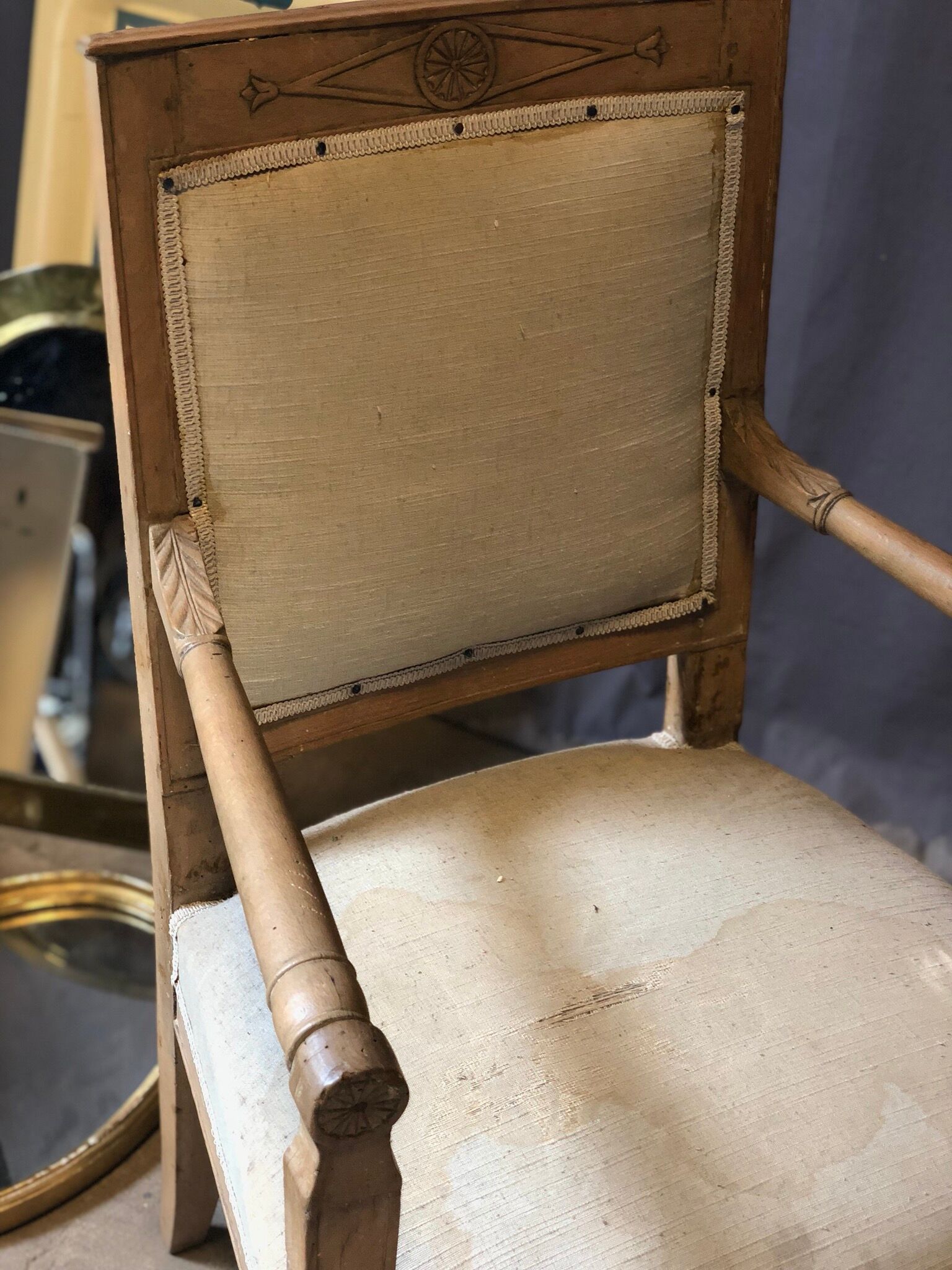 Rustic natural wood Chair