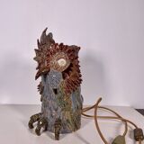 Ceramic owl lamp