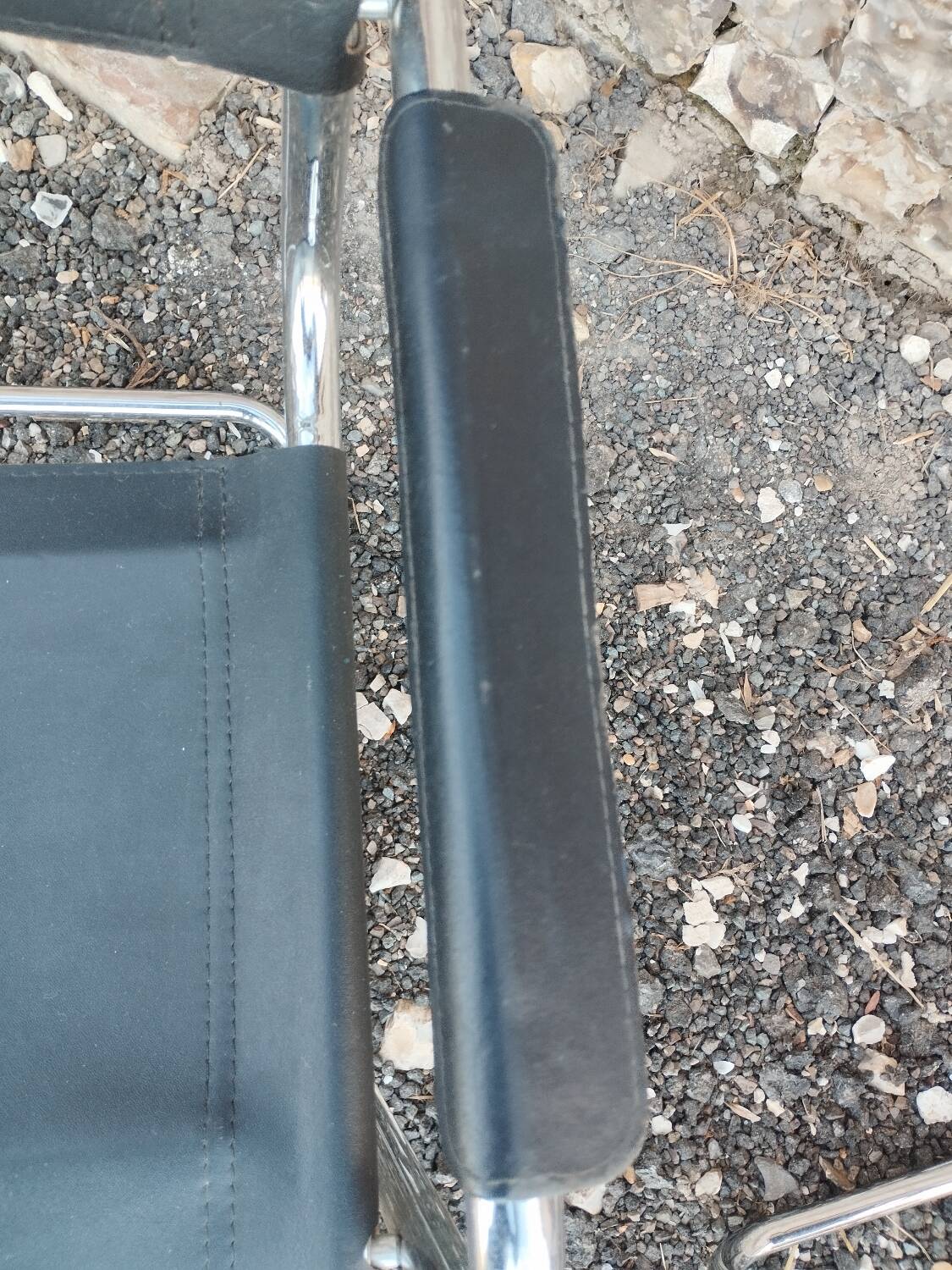 Beautiful pair of vintage chairs in the Marcel Breuer style.