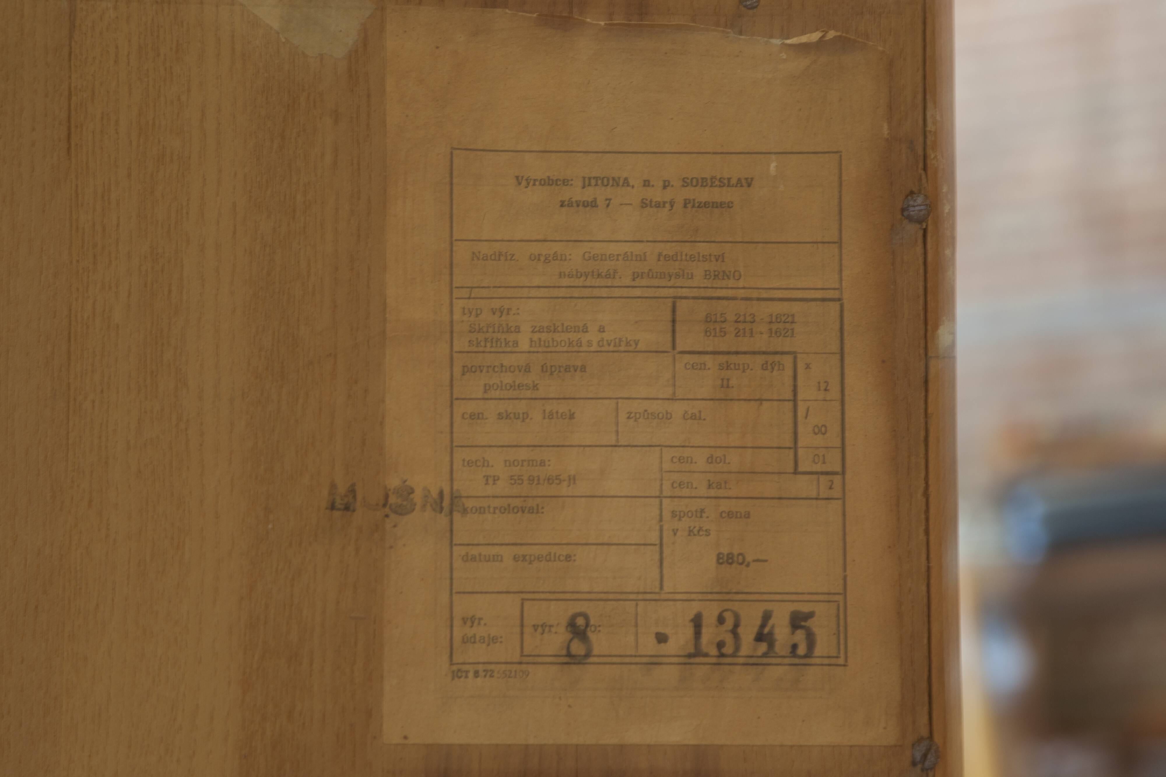 Buffet Haut Bohumil Landsman And Hubert Nepozitek for Jitona Sobeslav