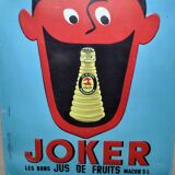 Plate advertising metal Joker