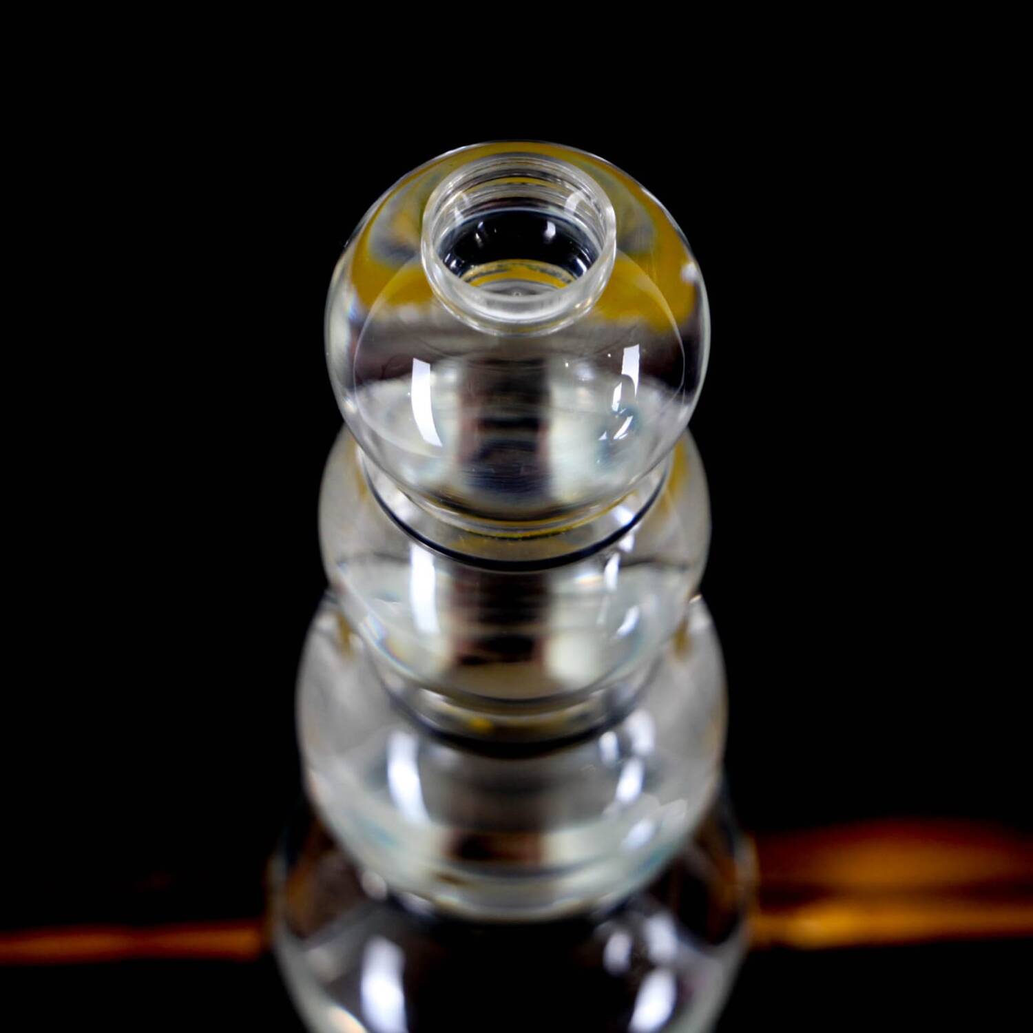 Pair of altuglass candle holders