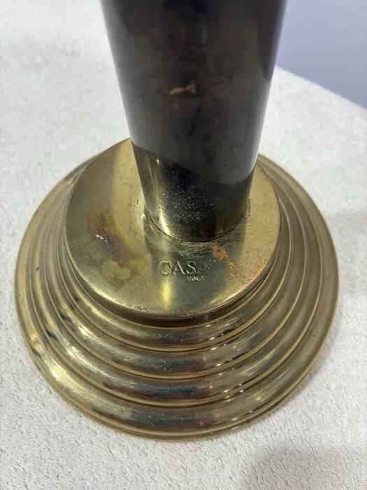 Casa Vogue Brass Table Lamp — Art Deco Style, Italy 1970s