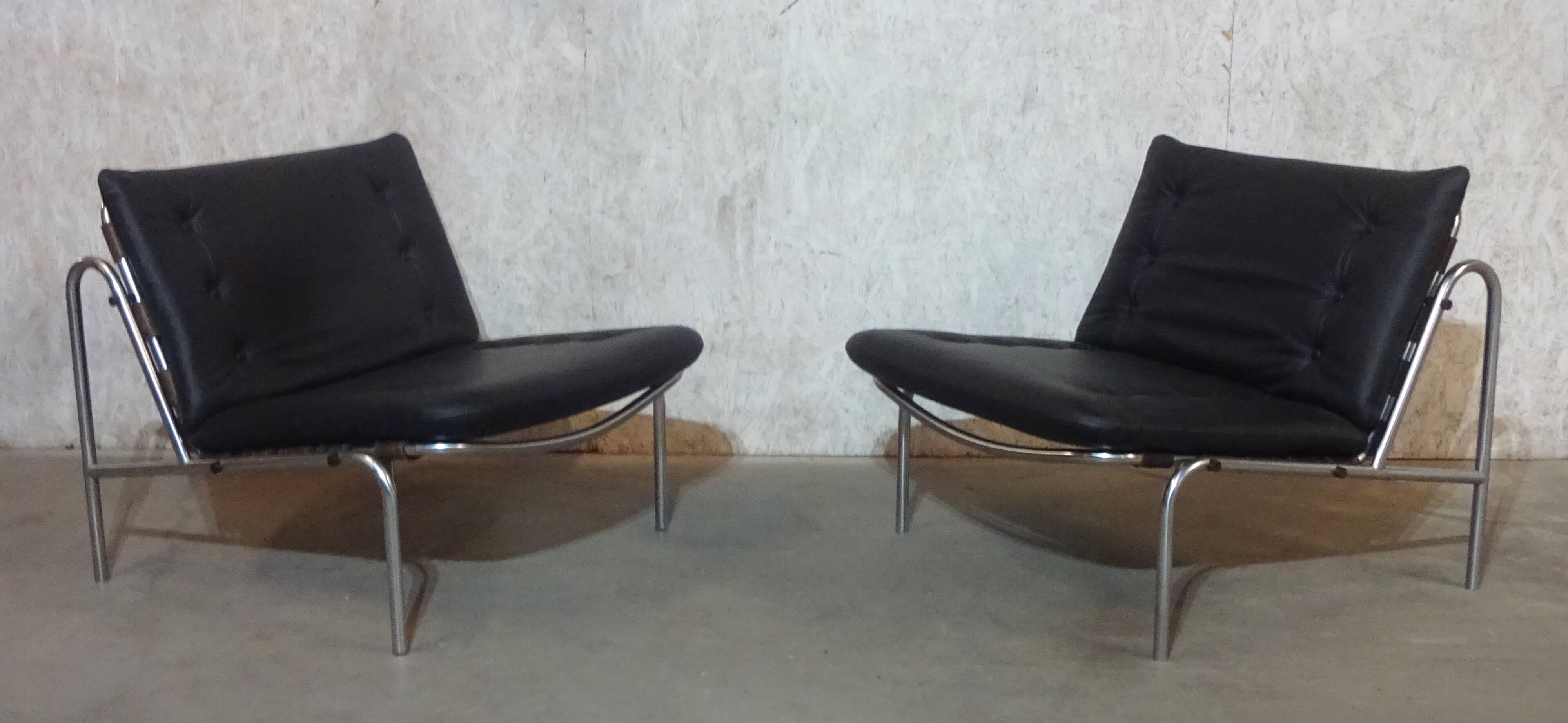 Set of 2 Lounge Chairs Model SZ07 “Kyoto” by Martin Visser For 'T Spectrum