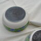 Set of 2 pans Le Creuset blue/green pattern 70s