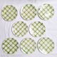 Assiettes à dessert Moulin des Loups - Modèle Nappe vert