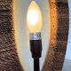 Lampadaire bronze et corde 1970