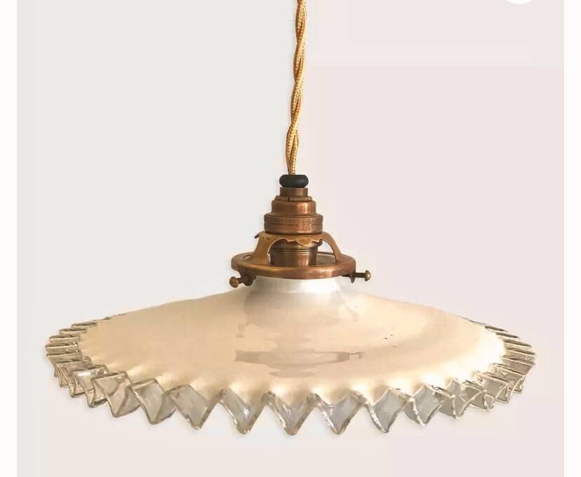 Opaline suspension, braided fabric cable