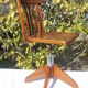 Giroflex swivel and adjustable wooden Office armchair