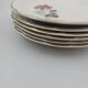 6 assiettes plates en porcelaine Digoin Sarreguemines - Modèle Sévigné