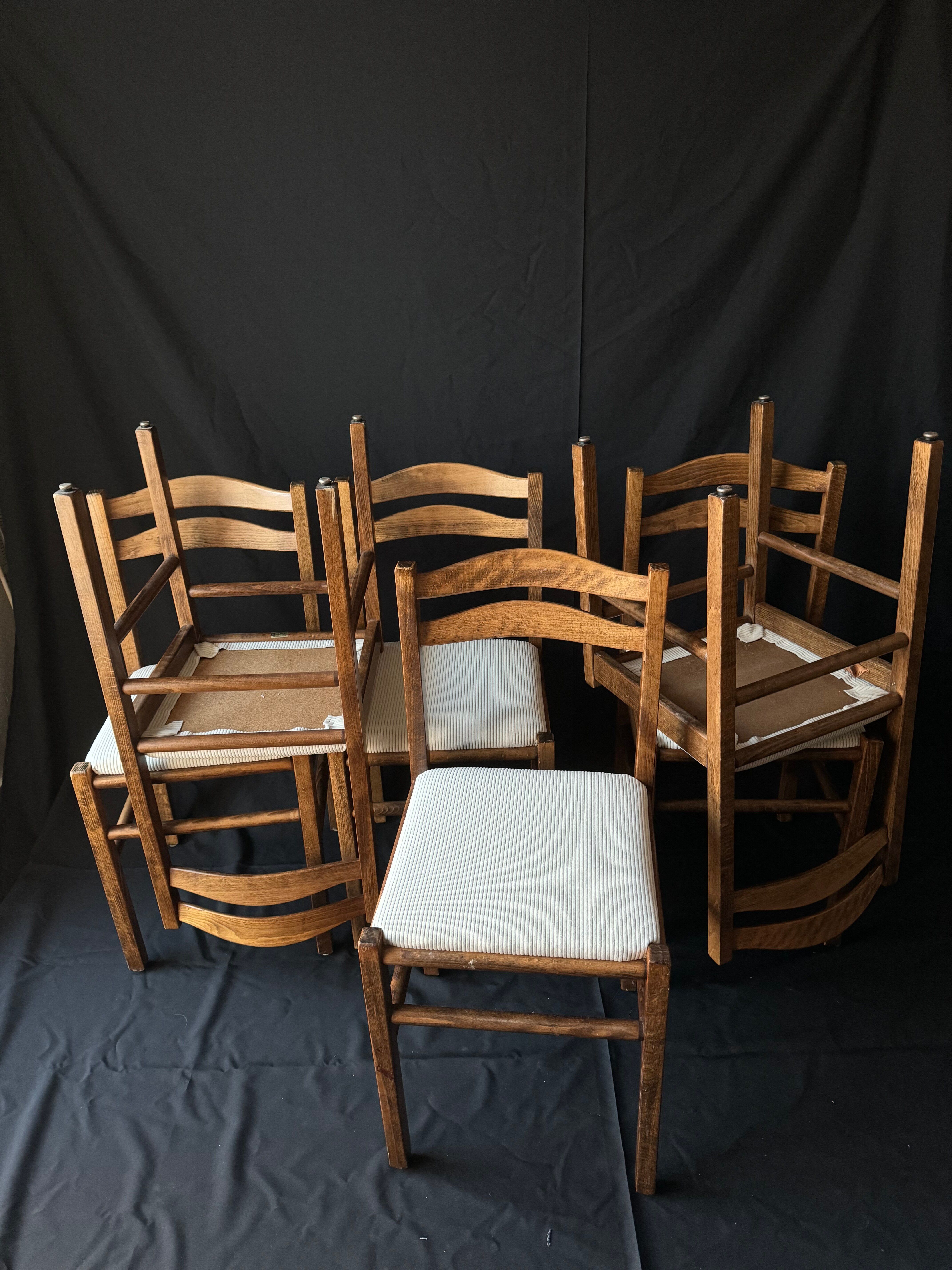 Set of 6 Baumann chairs