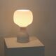 Philips table lamp in white opaline glass