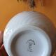 Set of 3 white and gold antique bowls - porcelain cups