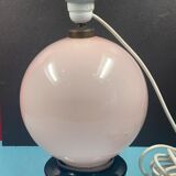 Pink sphere lamp stand