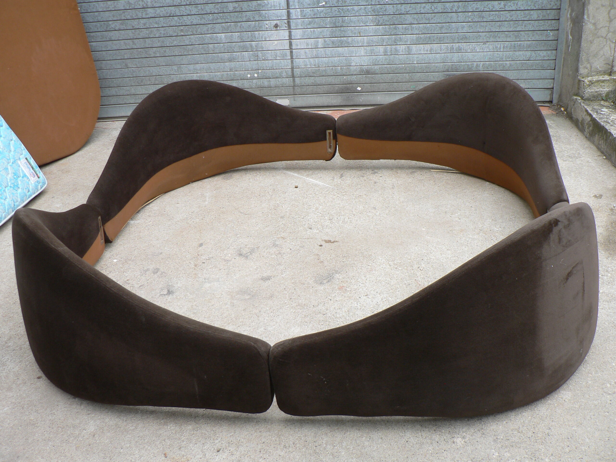 Lit anémone Govin Bernard vintage 200cm