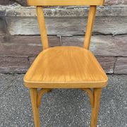 4 Viennese Baumann chairs Curved wood Restaurant Paris bistro