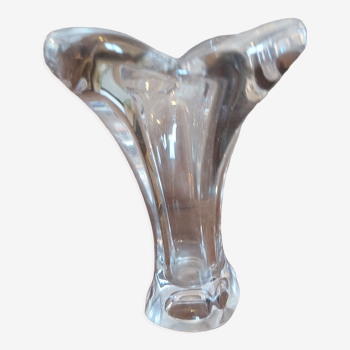 Vase à forme corolle en cristal bayer