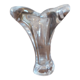 Vase à forme corolle en cristal bayer