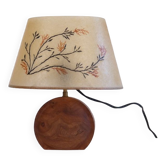Vintage lamp in wood and resin 1960