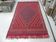 Vintage Tunisian Berber Nomadic Tribal Rug Old Red Diamond Pattern