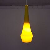 Yellow Teardrop Glass Ceiling Lamp from Holmegaard, Denmark, 1960s