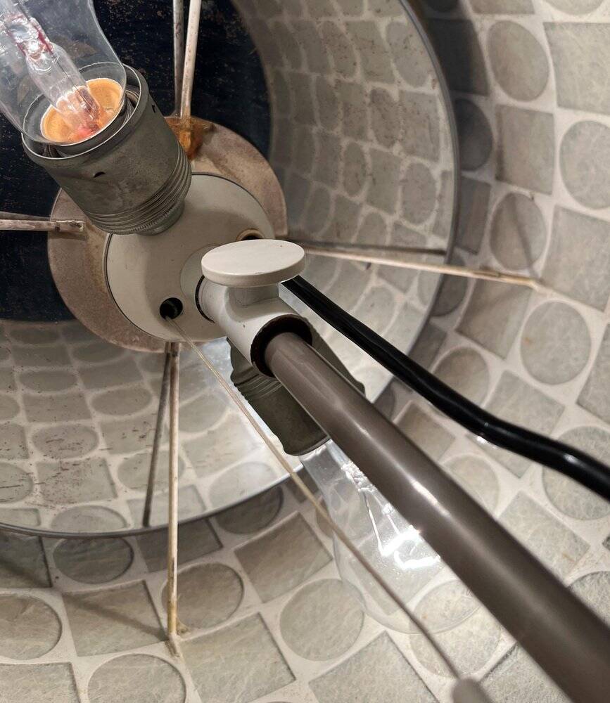 Mid-century cocoon floor lamp, 1960s