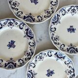 Longchamp France dinner plates, Rouennais model