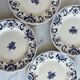 Assiettes plate Longchamp France, modèle Rouennais