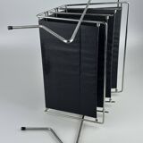 1960s 1970s Newspaper Holder in Metal & Plastic Space Age Design